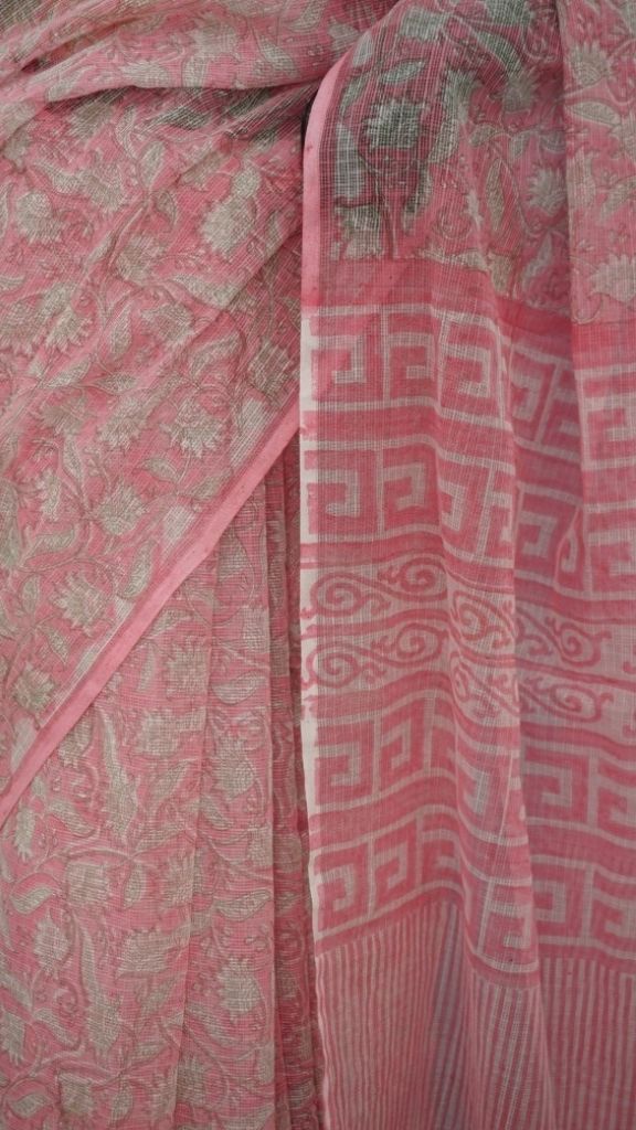 Saree Hand Block Printed Cotton