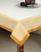 Hand block printed organic cotton table cover | Myyra Jaipur