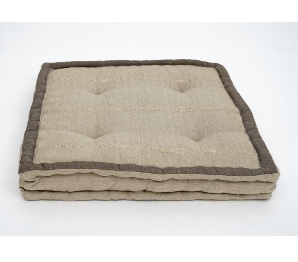 Floor cushion styled view from Myyra Jaipur
