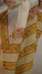 Saree Hand Block Printed Cotton