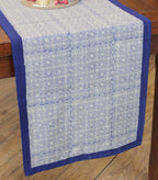 Hand block printed organic cotton table runner | Myyra Jaipur
