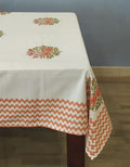 Hand block printed organic cotton table cover | Myyra Jaipur
