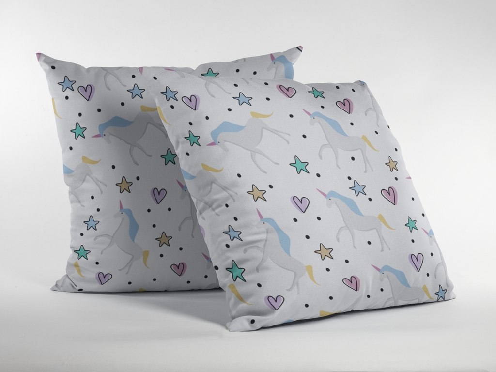 Close-up of digital print on kids prints cushion cover #01 | Myyra Jaipur