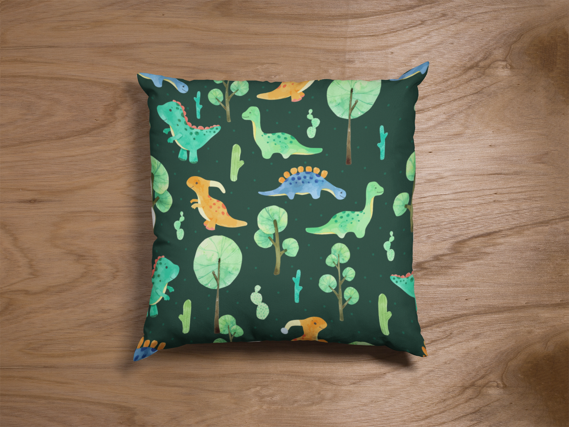 Pair of digital printed kids prints cushion covers #07 styled view | Myyra Jaipur