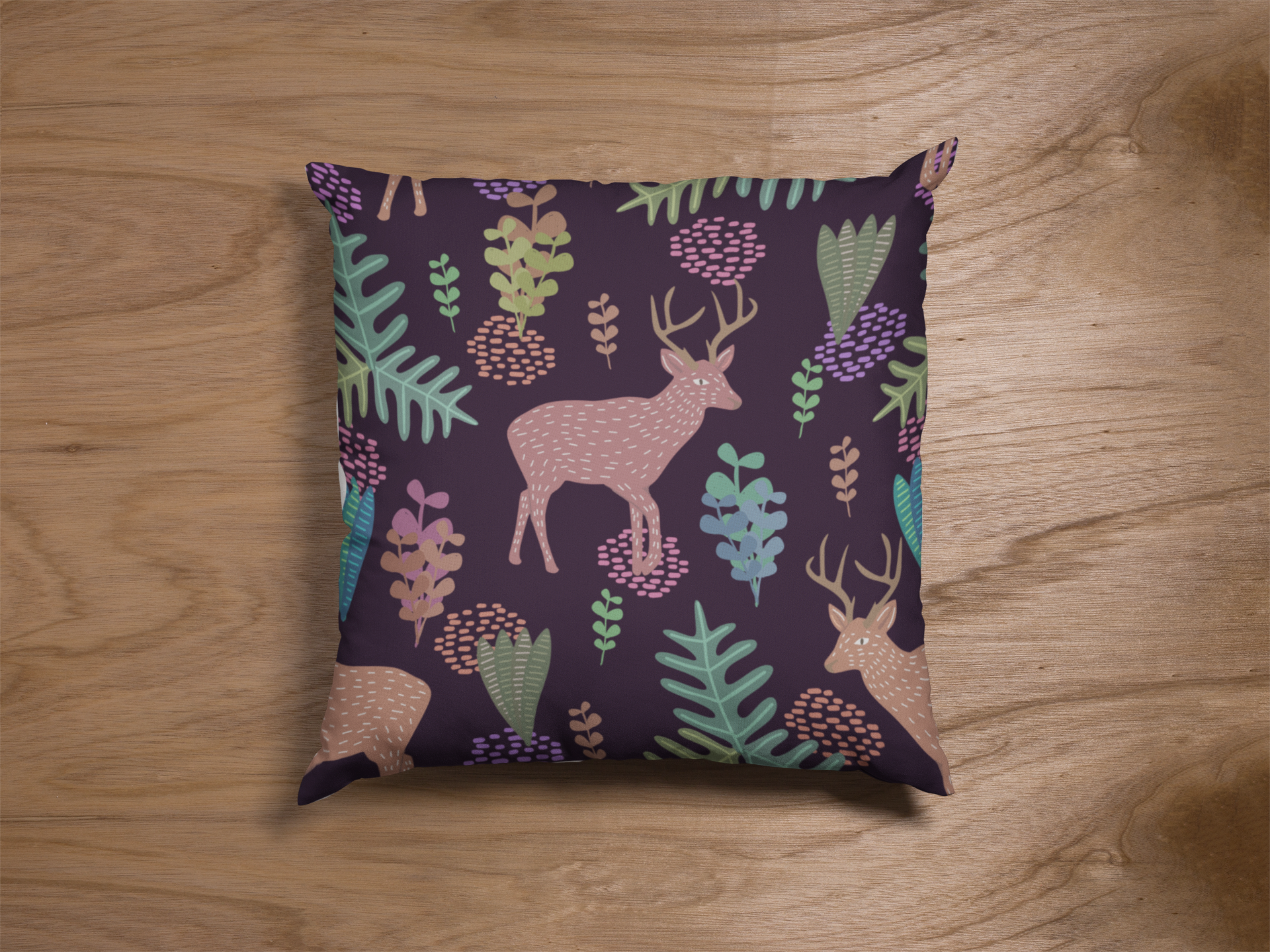Pair of digital printed kids prints cushion covers #08 styled view | Myyra Jaipur