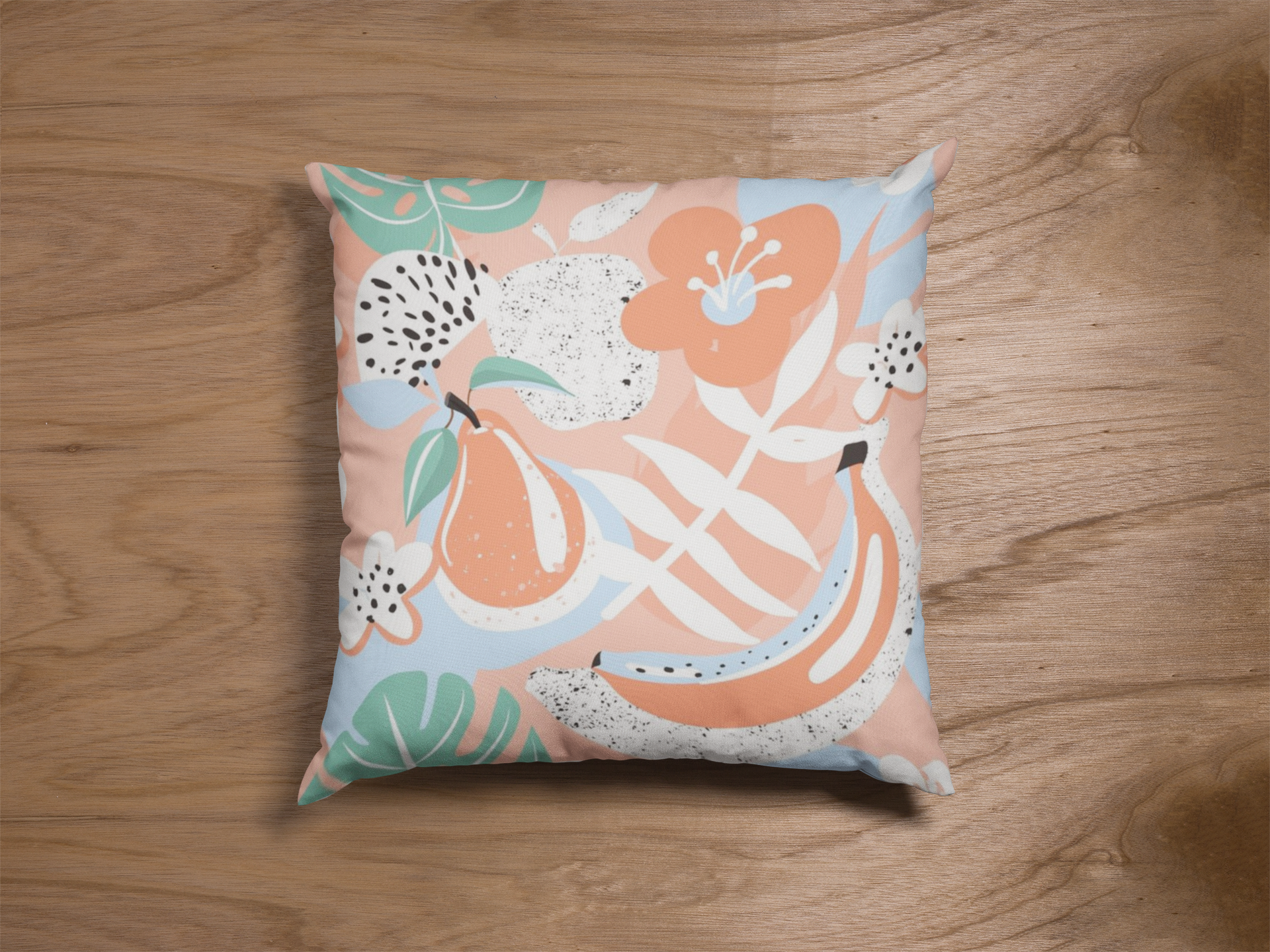 Close-up of digital print on kids prints cushion cover #09 | Myyra Jaipur