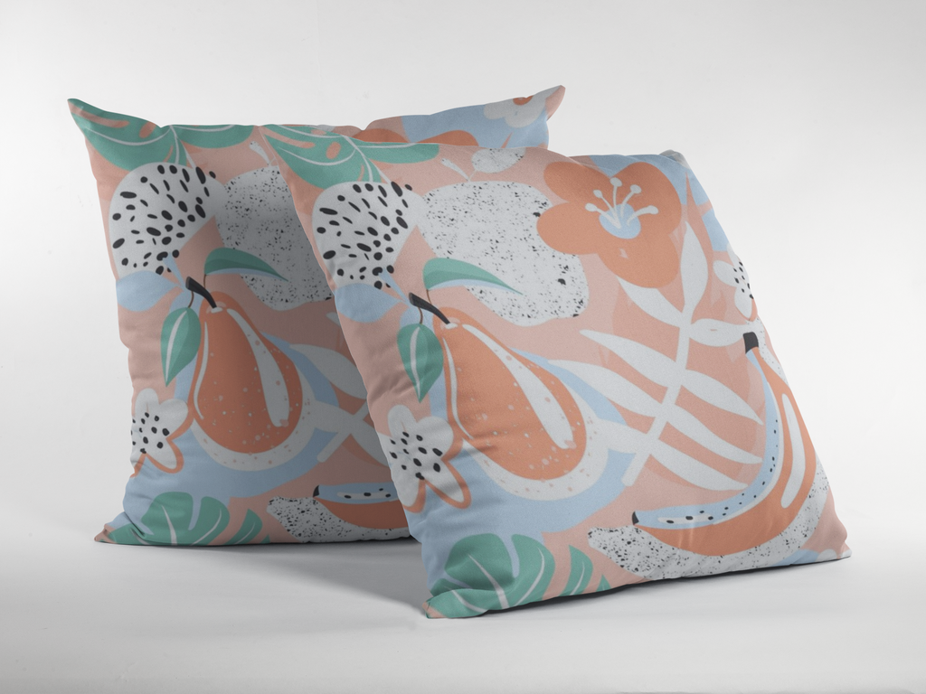 Pair of digital printed kids prints cushion covers #09 styled view | Myyra Jaipur
