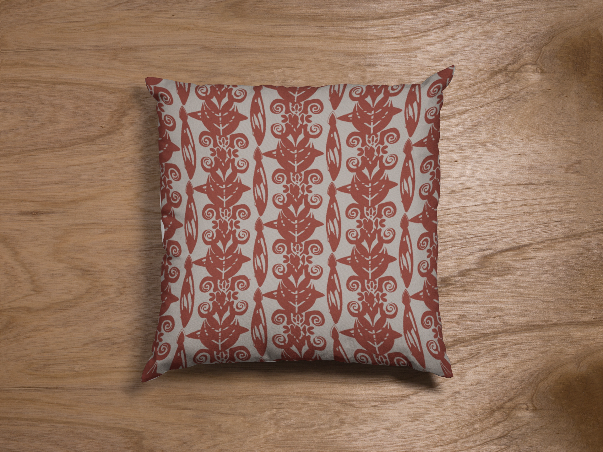 Pair of digital printed cushion covers #146 styled view | Myyra Jaipur