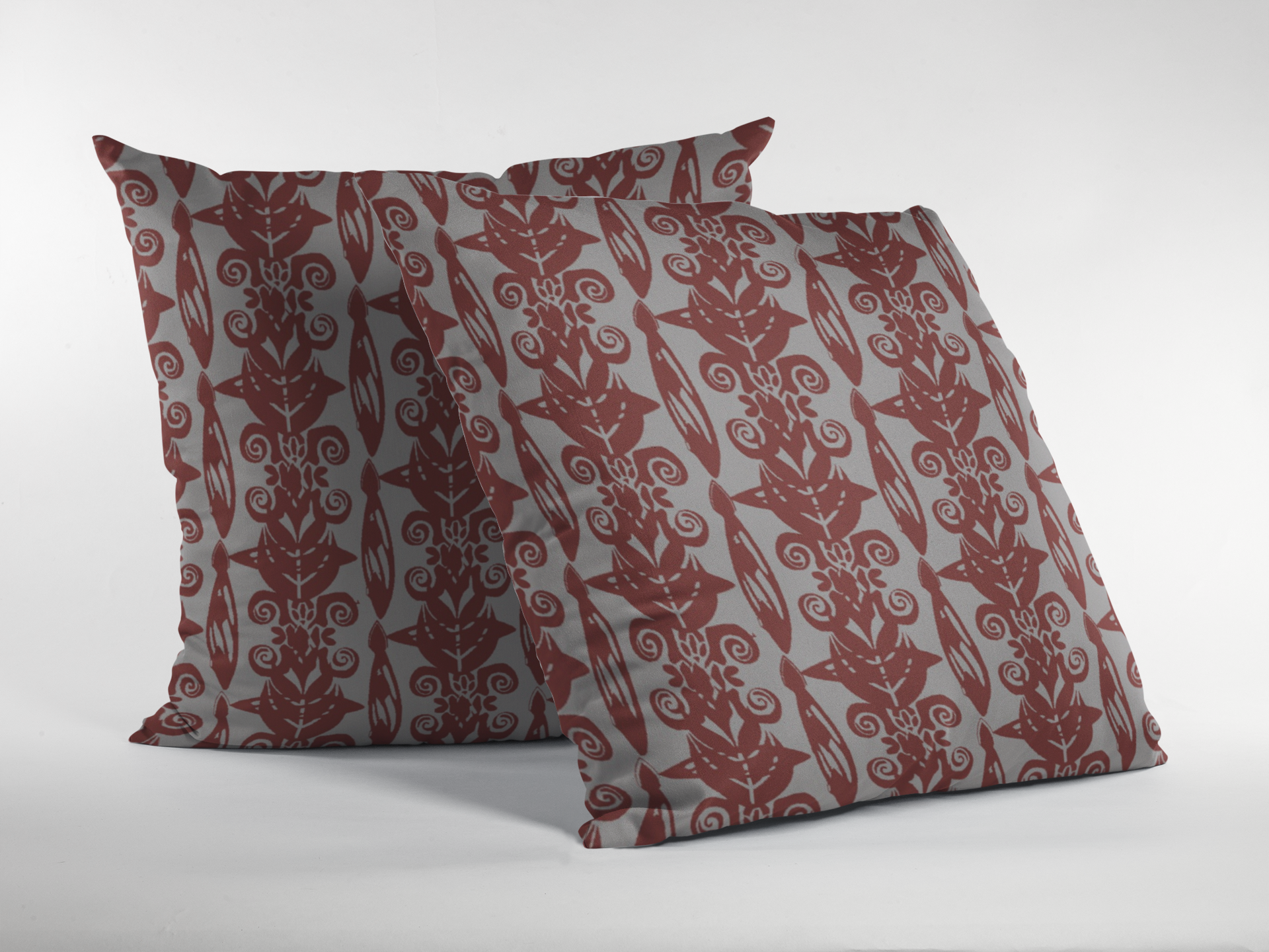 Lifestyle view of digital printed cushion cover #146 | Myyra Jaipur