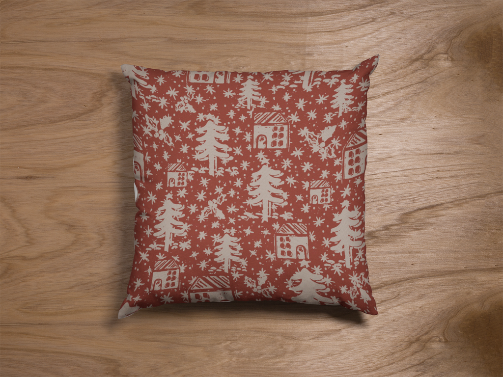 Pair of digital printed cushion covers #148 styled view | Myyra Jaipur