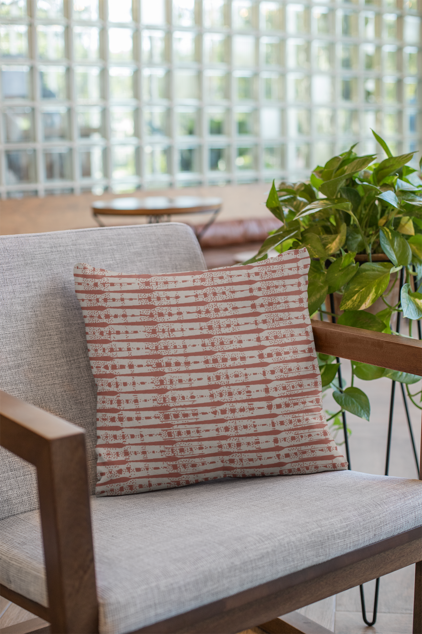 Close-up of digital print on cushion cover #150 | Myyra Jaipur