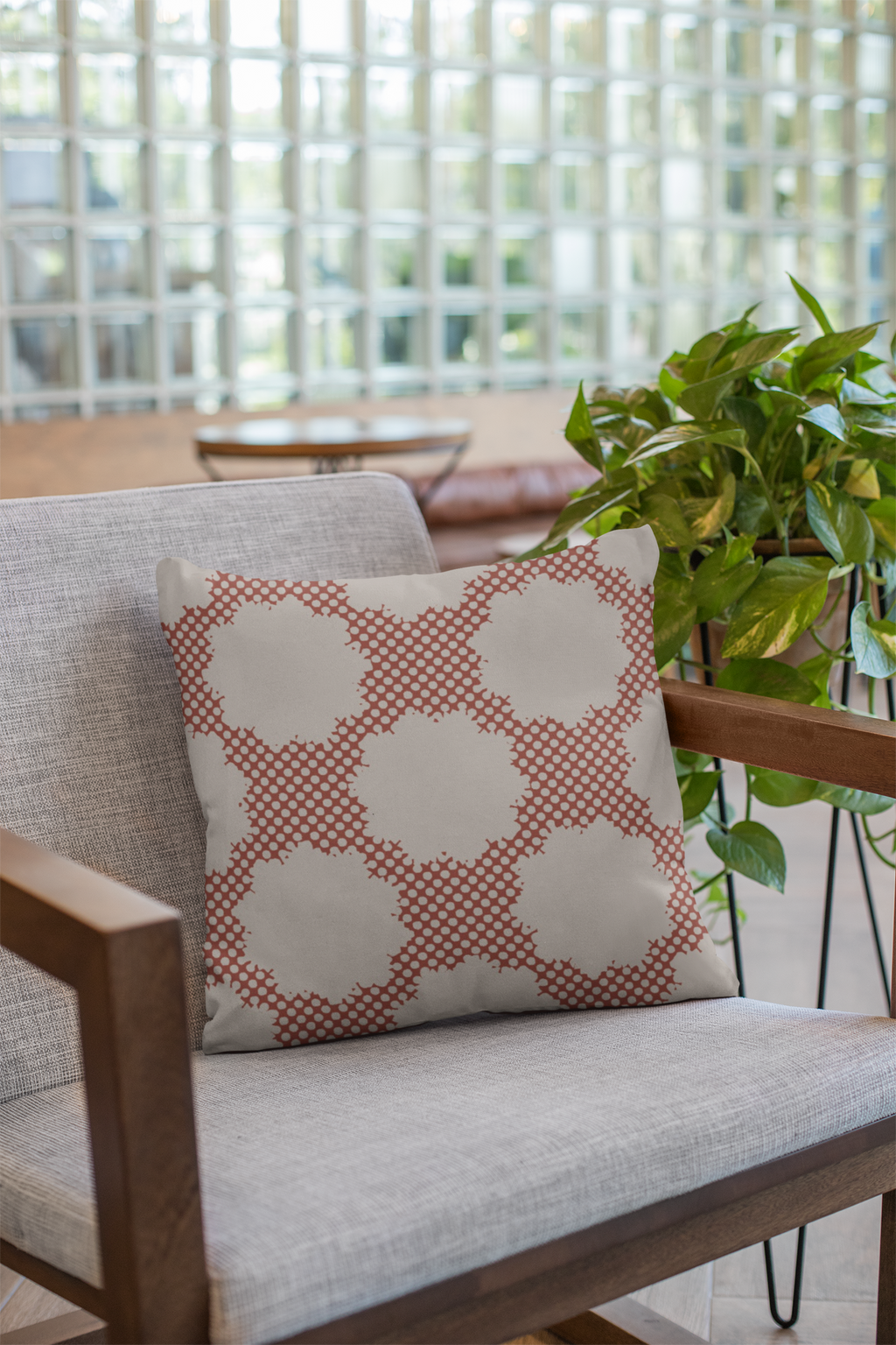 Close-up of digital print on cushion cover #151 | Myyra Jaipur