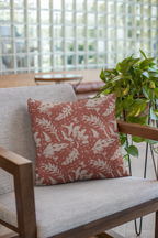 Pair of digital printed cushion covers #154 styled view | Myyra Jaipur