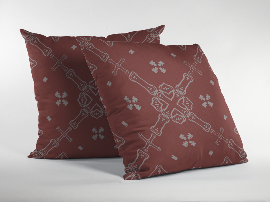 Lifestyle view of digital printed cushion cover #158 | Myyra Jaipur