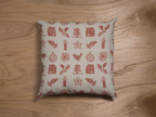 Pair of digital printed cushion covers #161 styled view | Myyra Jaipur