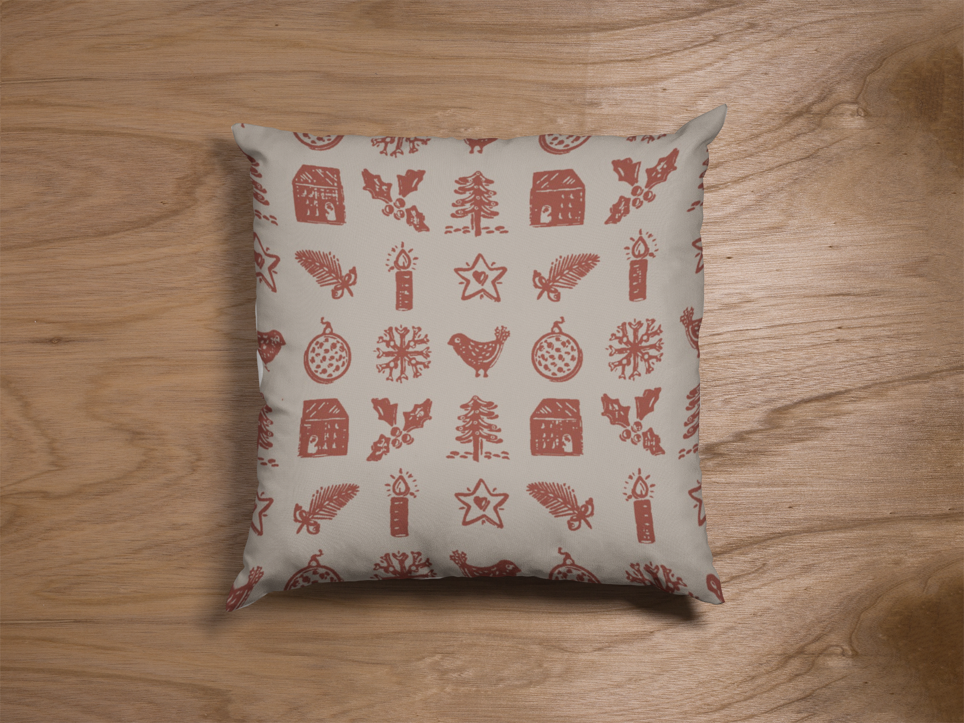 Pair of digital printed cushion covers #161 styled view | Myyra Jaipur