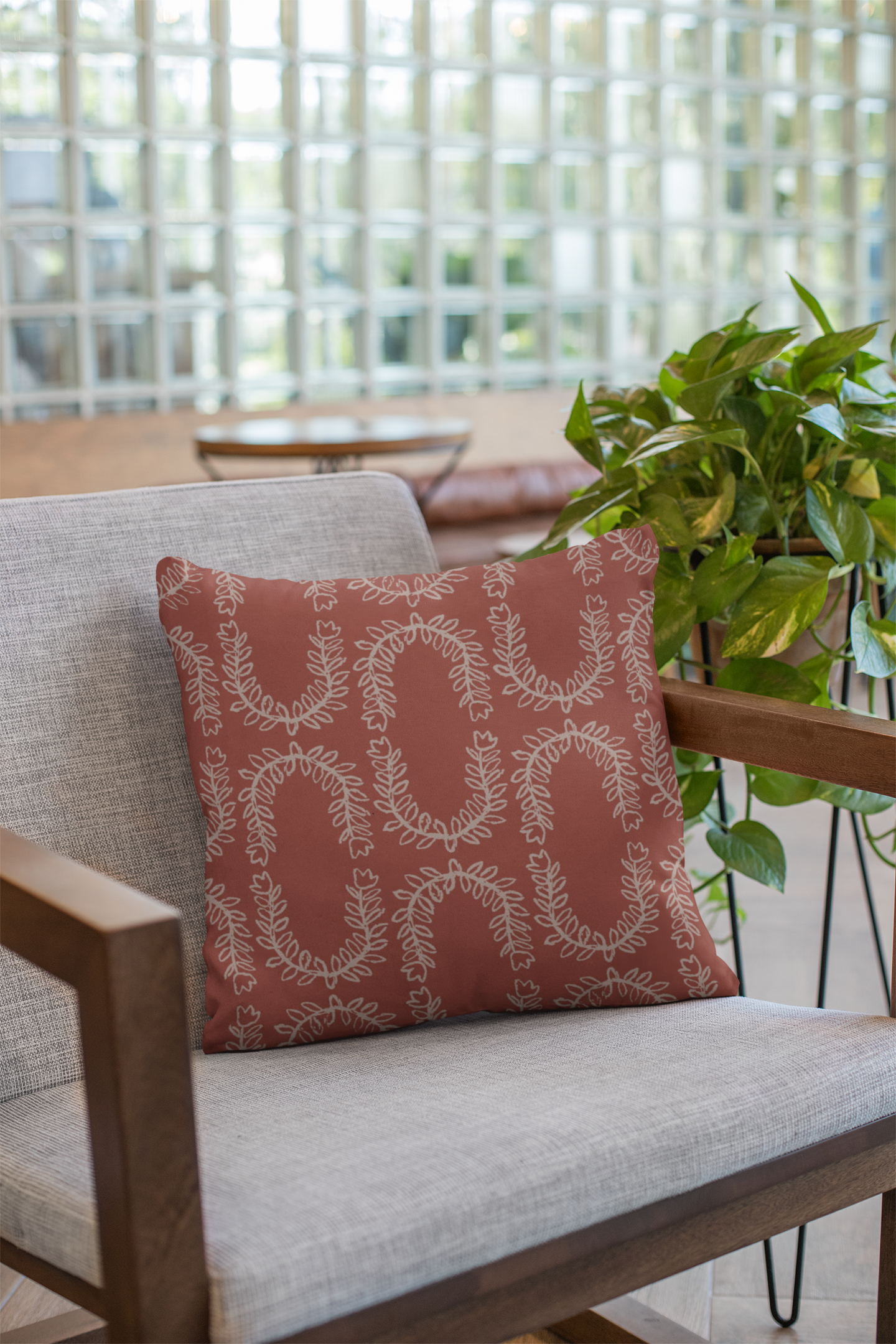 Digital printed cushion cover #163 from Myyra Jaipur
