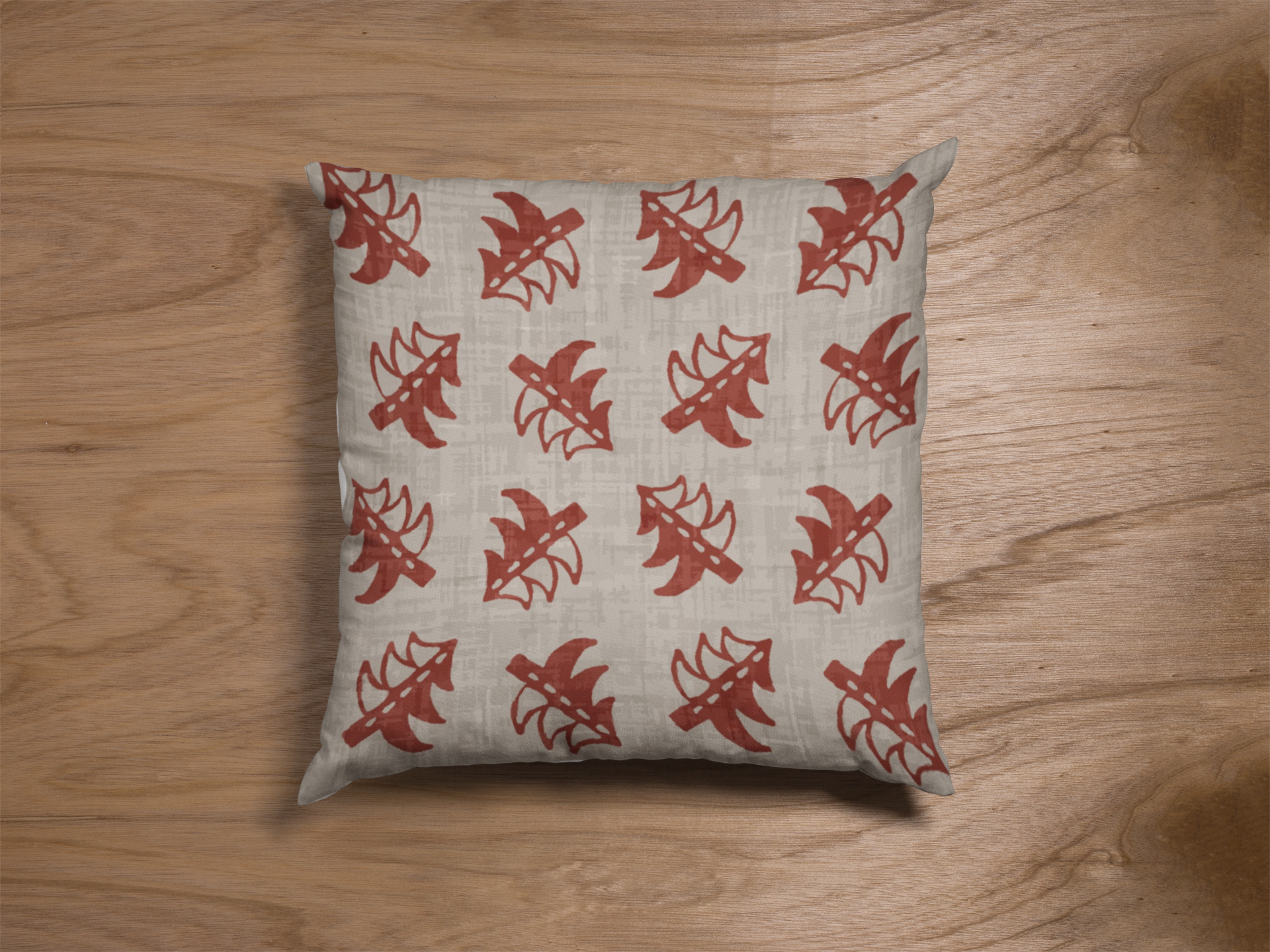 Pair of digital printed cushion covers #165 styled view | Myyra Jaipur