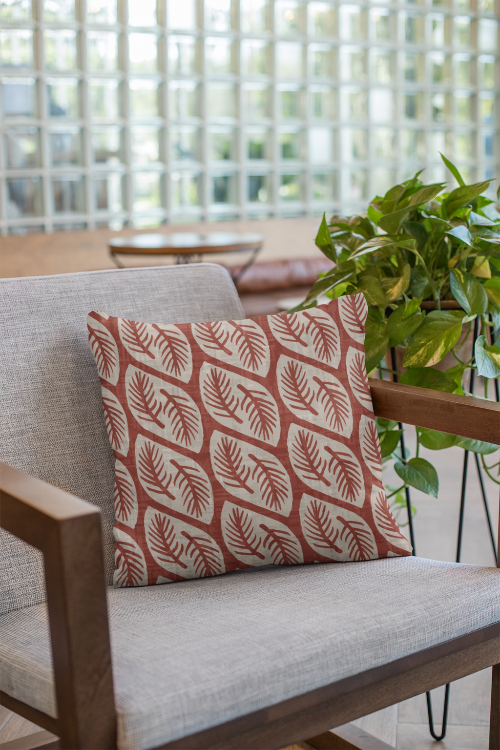Close-up of digital print on cushion cover #172 | Myyra Jaipur
