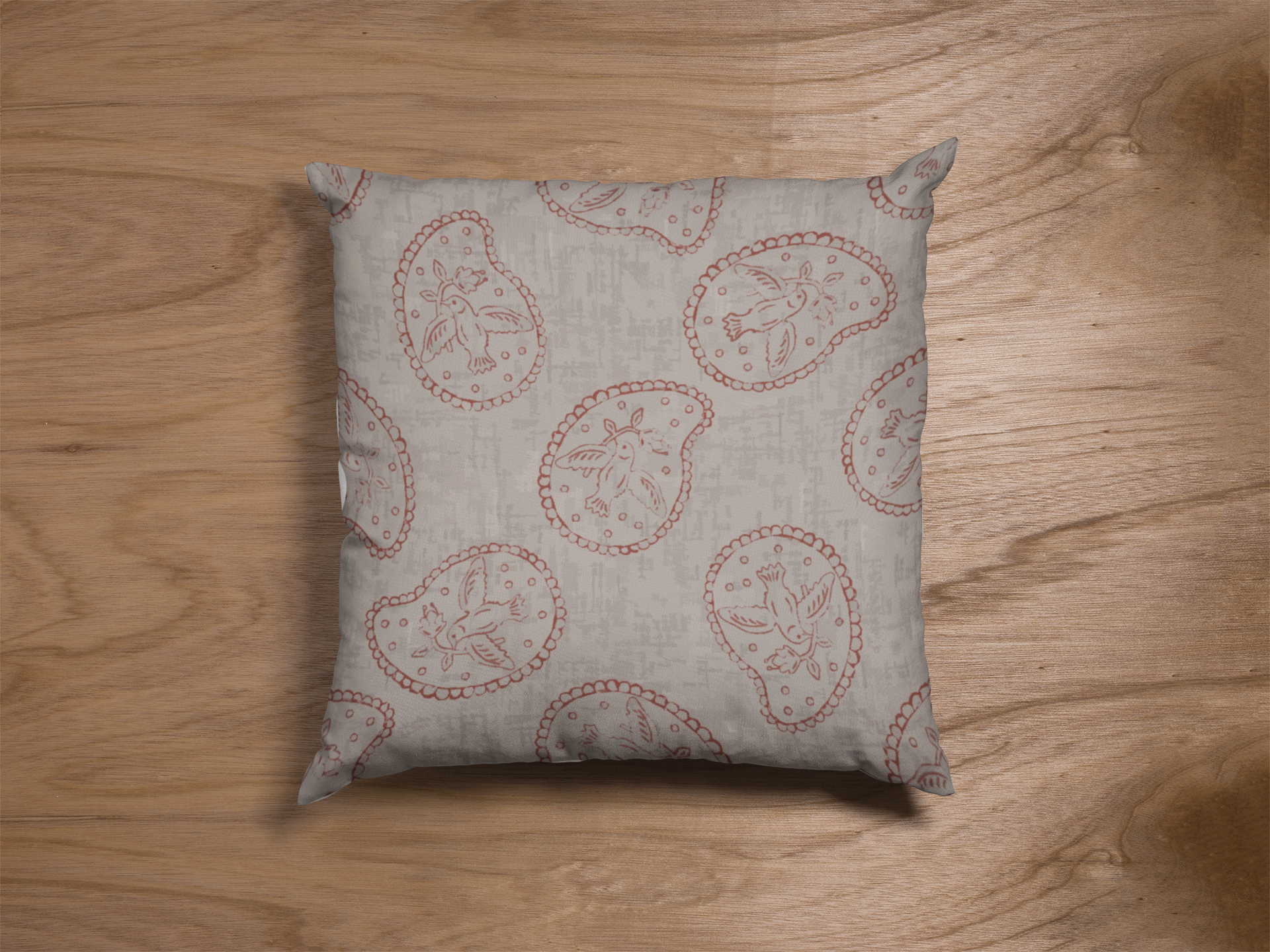 Pair of digital printed cushion covers #178 styled view | Myyra Jaipur