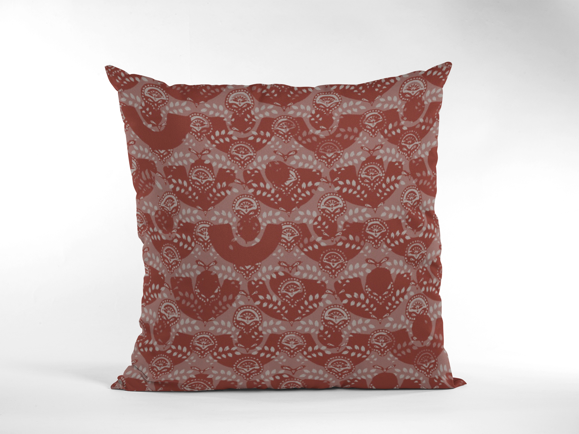 Pair of digital printed cushion covers #180 styled view | Myyra Jaipur