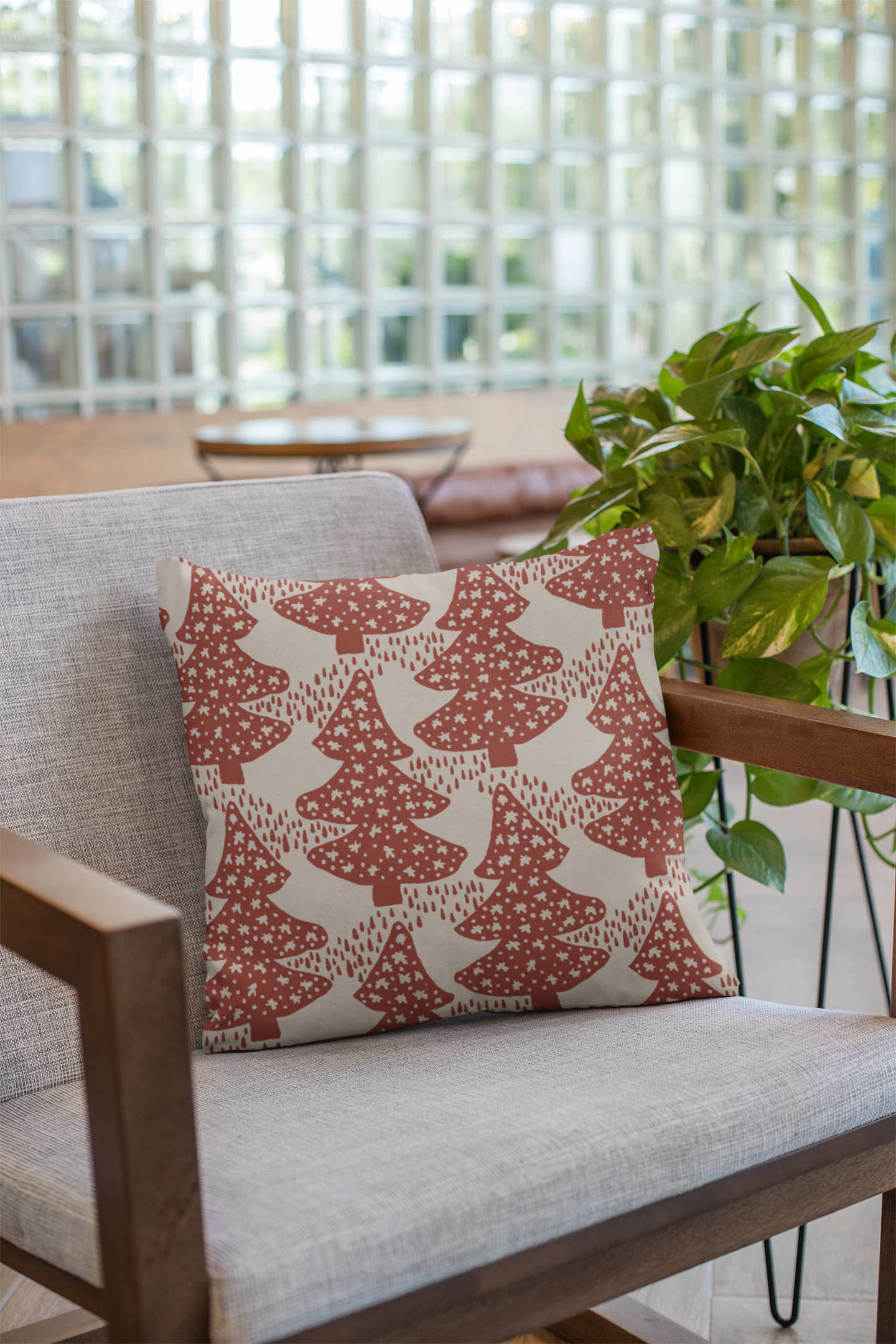 Close-up of digital print on cushion cover #137 | Myyra Jaipur