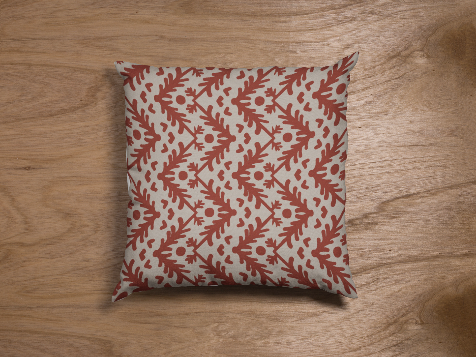 Pair of digital printed cushion covers #138 styled view | Myyra Jaipur