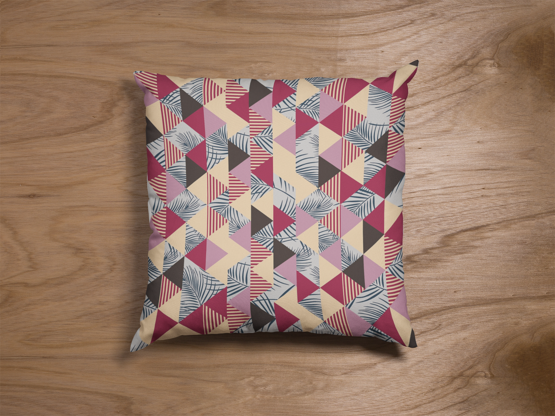 Lifestyle view of digital printed cushion cover #122 | Myyra Jaipur