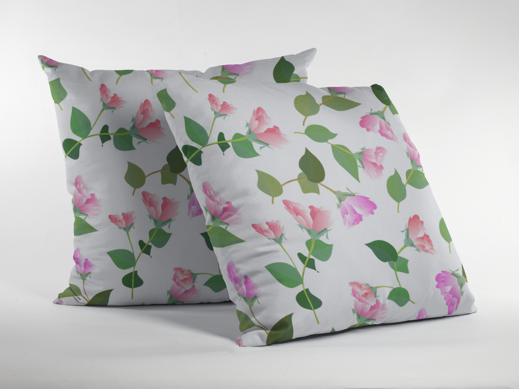 Pair of digital printed cushion covers #123 styled view | Myyra Jaipur