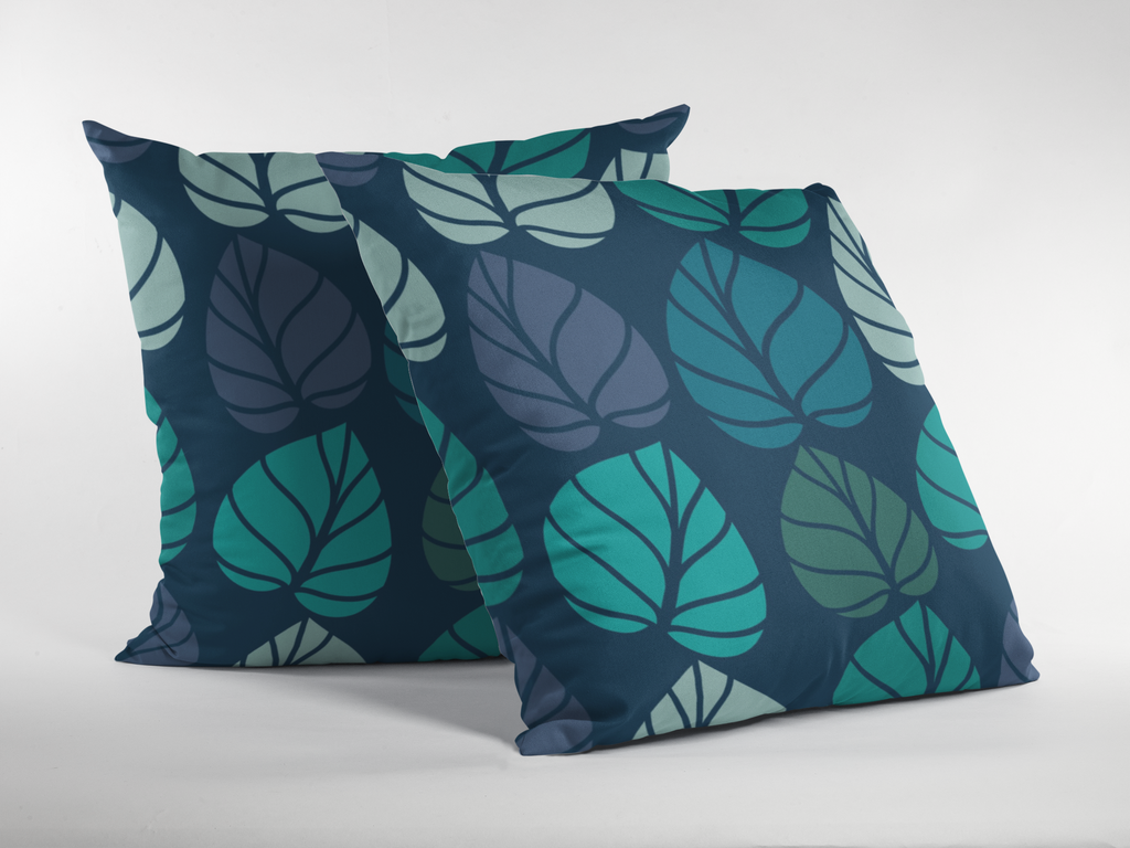 Pair of digital printed cushion covers #125 styled view | Myyra Jaipur