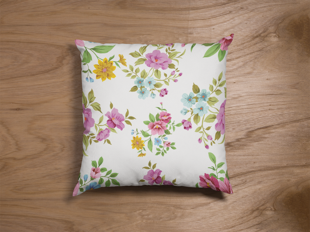 Pair of digital printed cushion covers #128 styled view | Myyra Jaipur