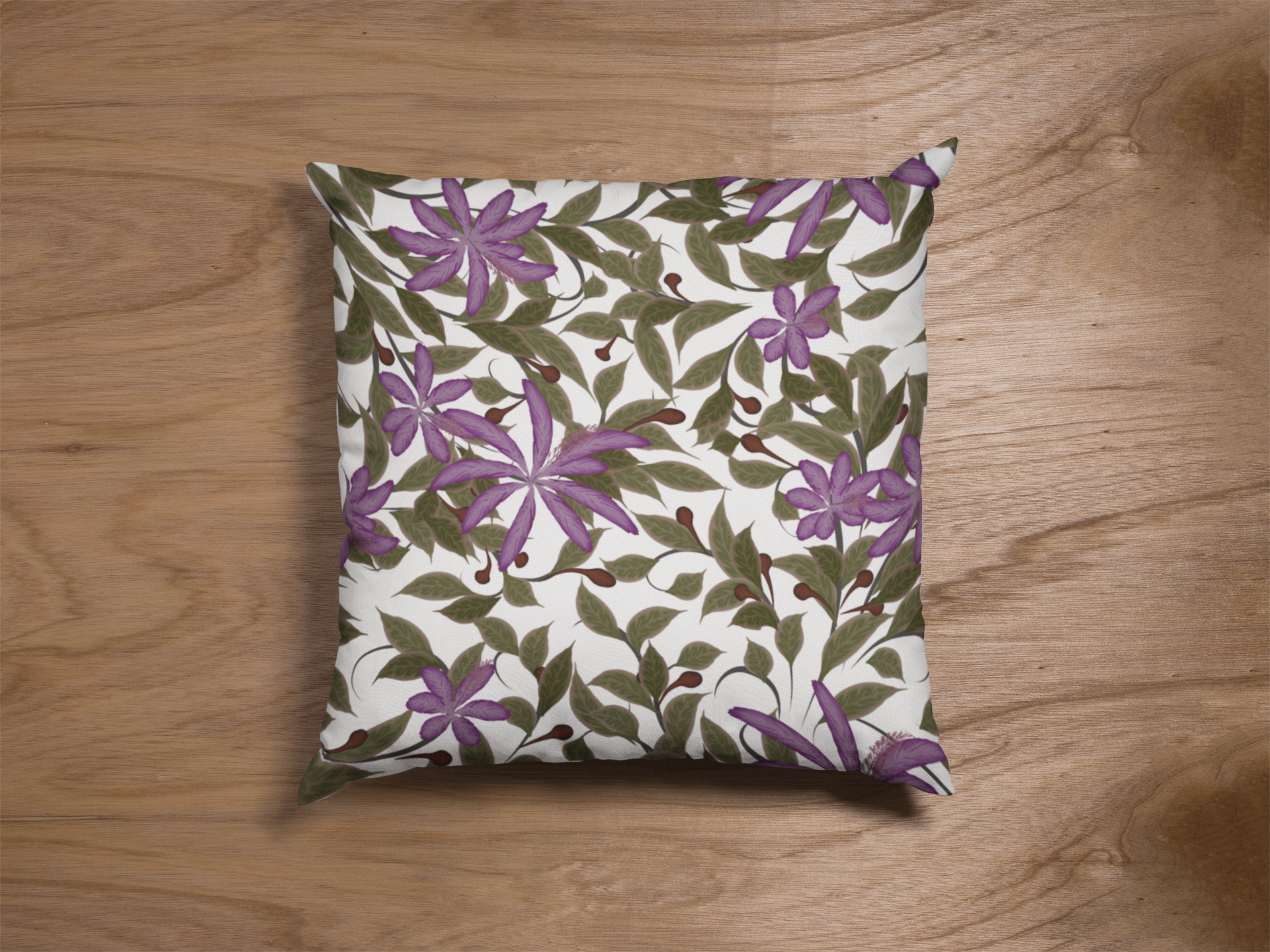 Close-up of digital print on cushion cover #129 | Myyra Jaipur