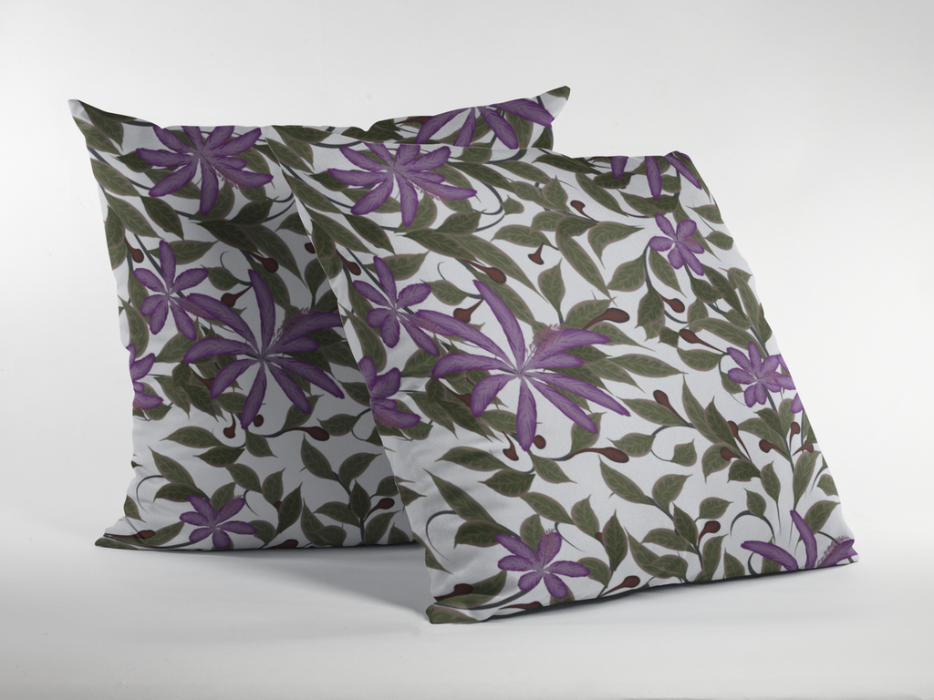 Pair of digital printed cushion covers #129 styled view | Myyra Jaipur