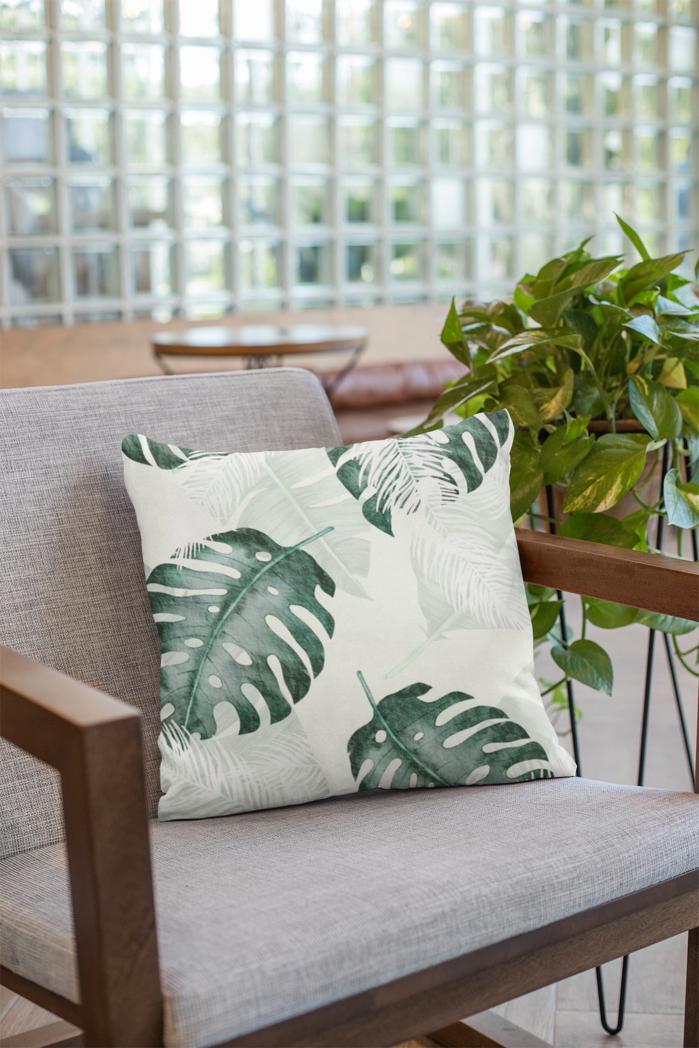 Close-up of digital print on cushion cover #134 | Myyra Jaipur
