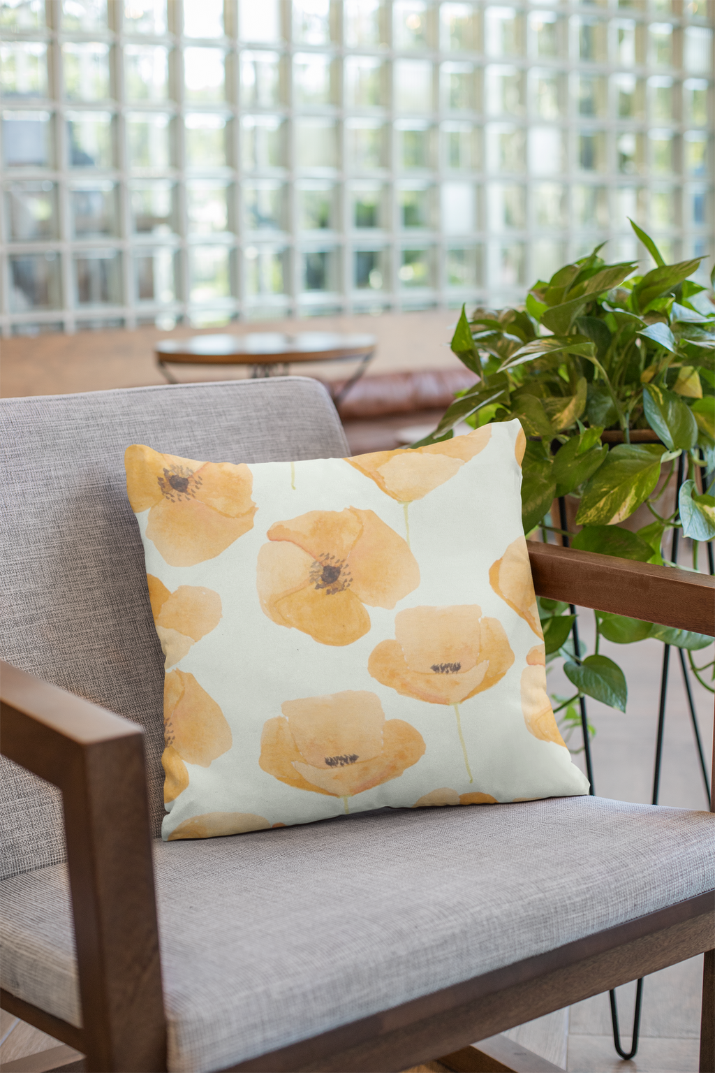 Close-up of digital print on cushion cover #117 | Myyra Jaipur