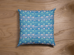 Pair of digital printed cushion covers #135 styled view | Myyra Jaipur