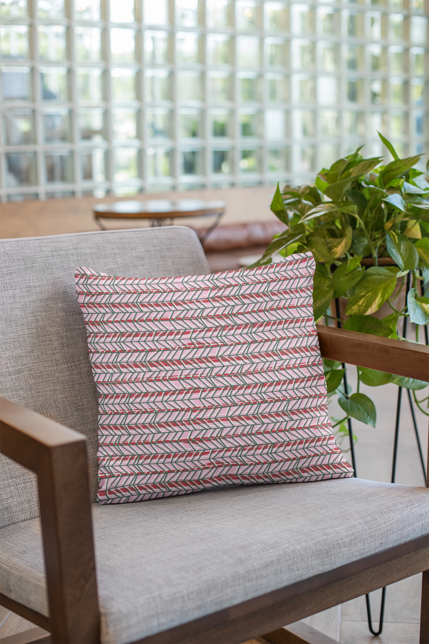 Close-up of digital print on cushion cover #121 | Myyra Jaipur