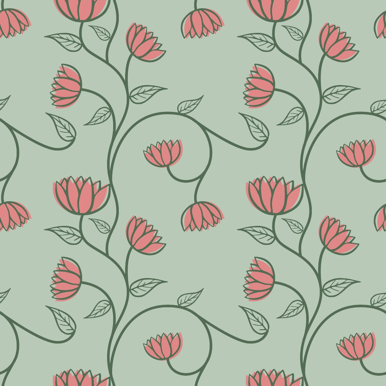 Digital printed running fabric #07 from Myyra Jaipur