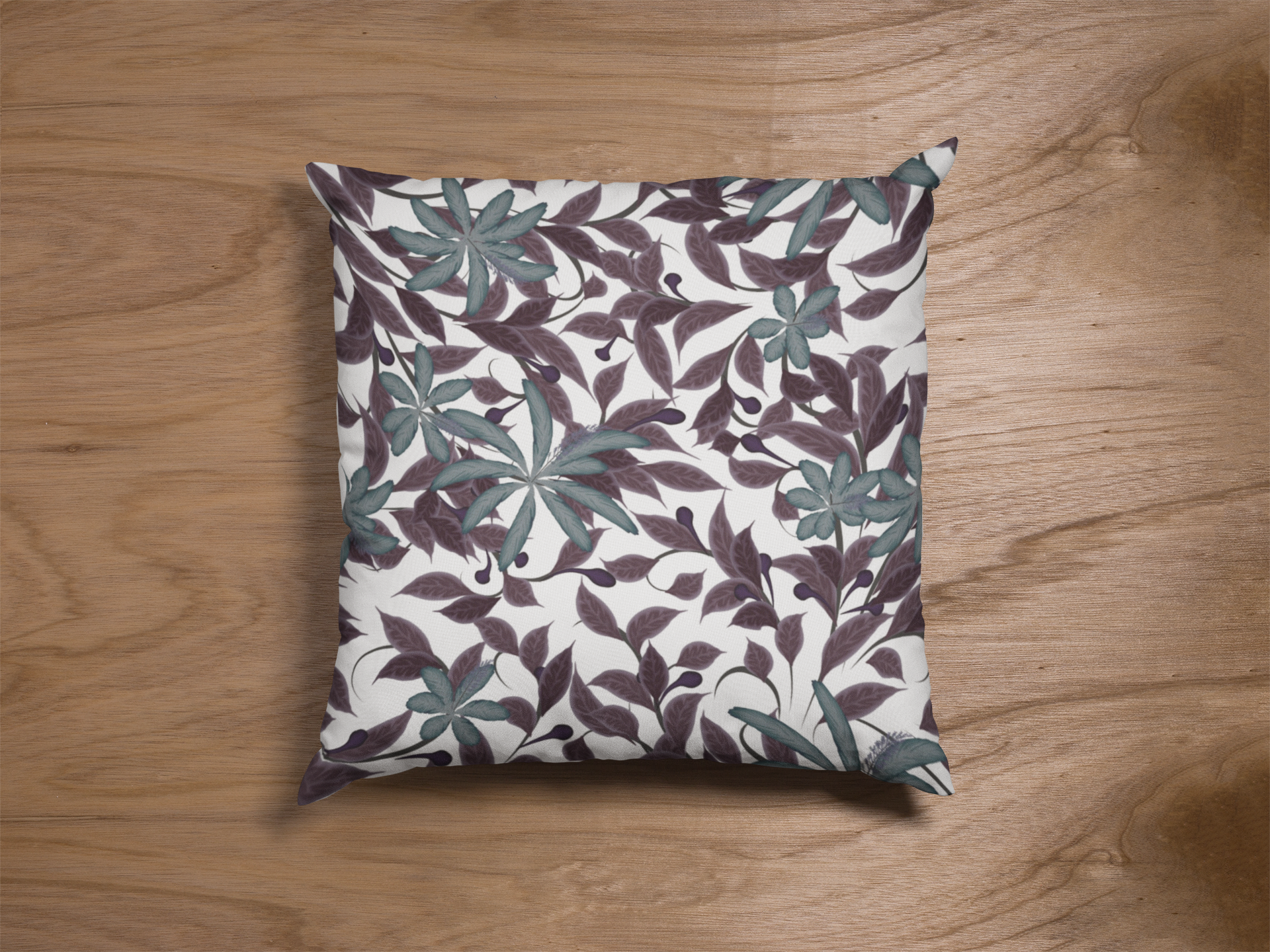 Pair of digital printed cushion covers #119 styled view | Myyra Jaipur