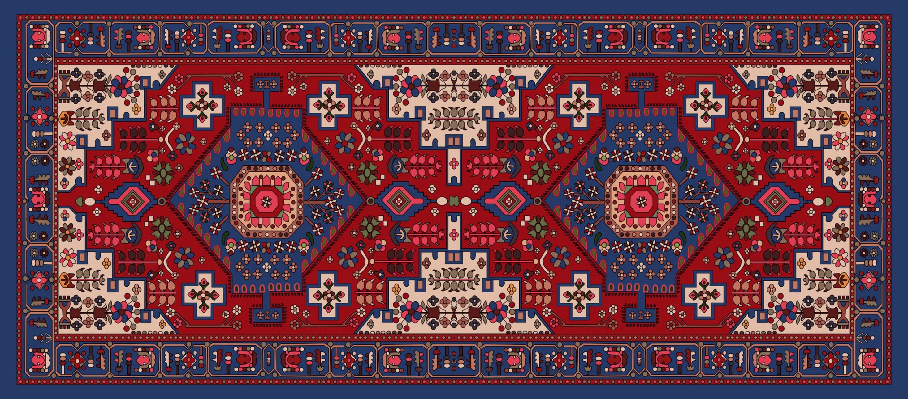 Digital Printed Kasmiri Dupatta 07
