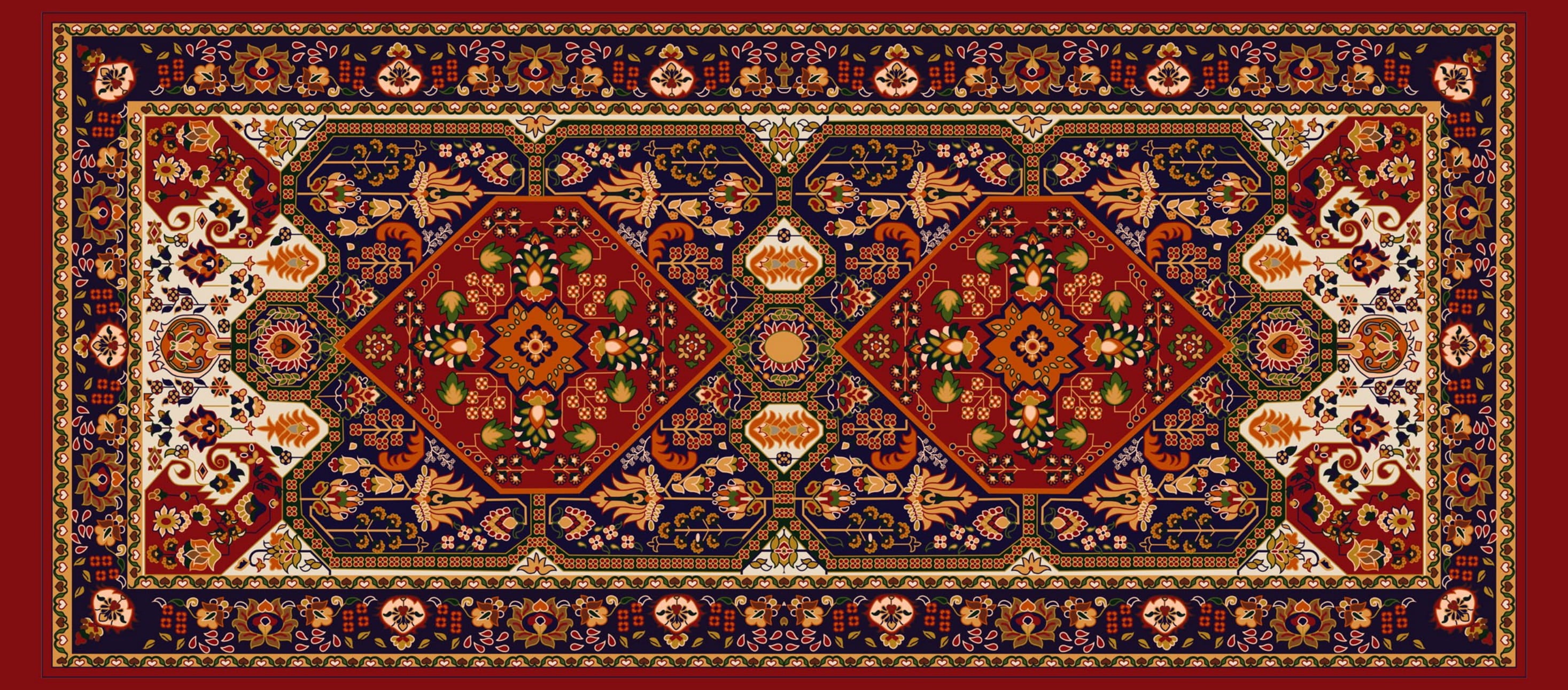 Digital Printed Kasmiri Dupatta 08