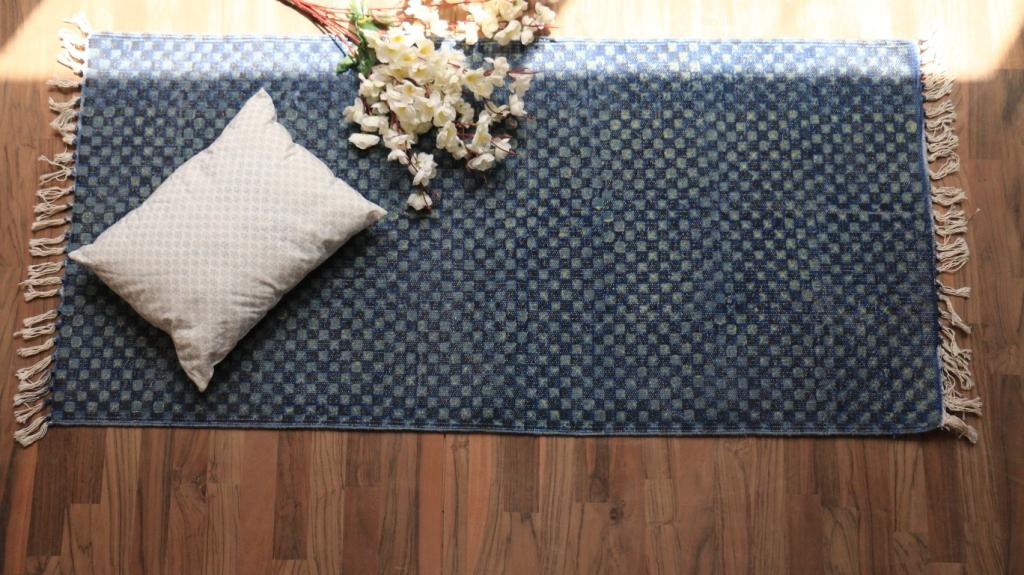 Rugs Hand Block Printed Cotton - MYYRA