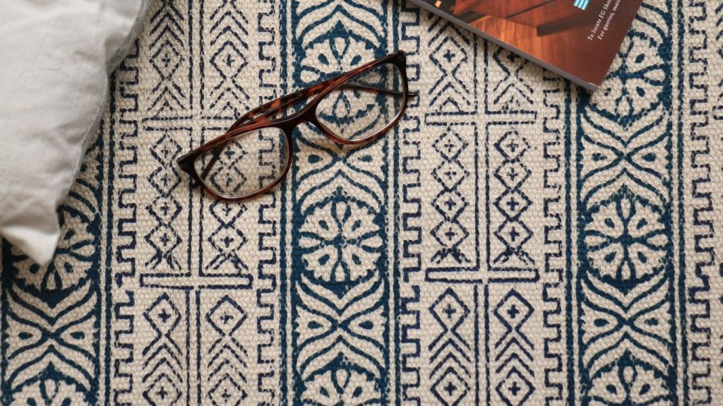 Rugs Hand Block Printed Cotton - MYYRA
