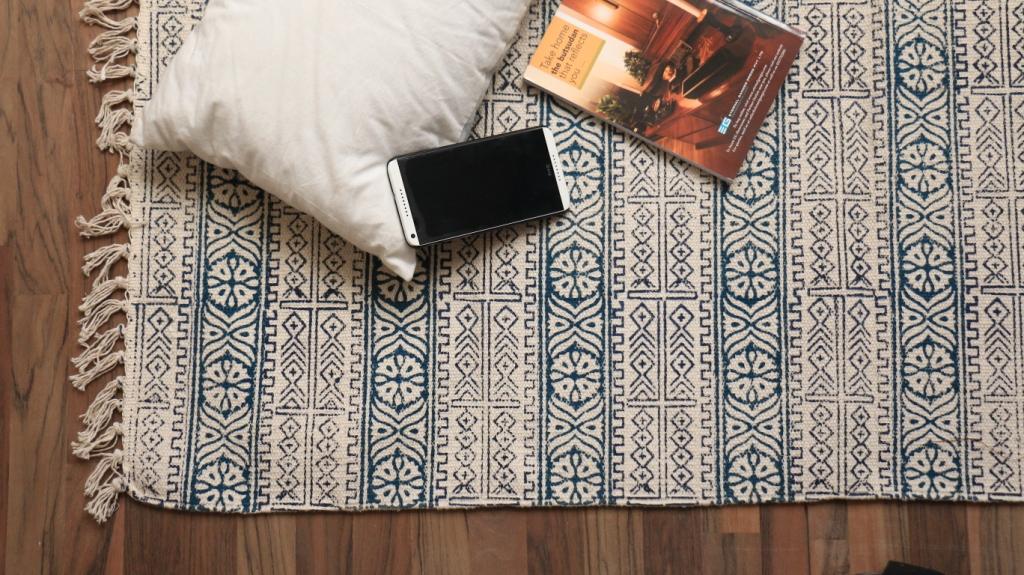 Rugs Hand Block Printed Cotton - MYYRA