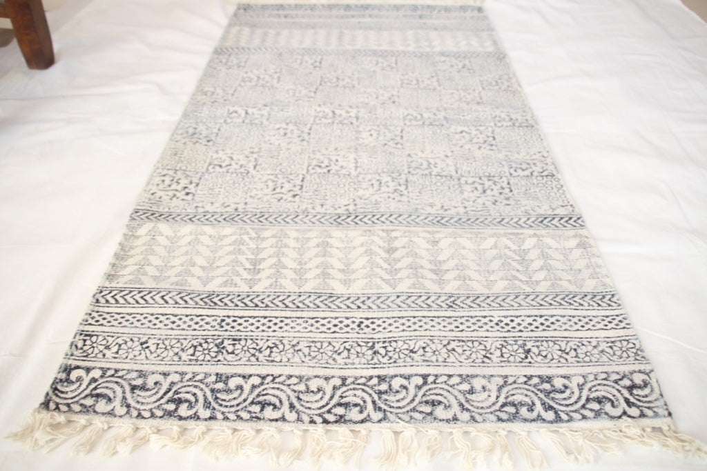 Rugs Hand Block Printed Cotton - MYYRA
