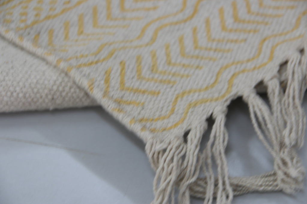 Rugs Hand Block Printed Cotton - MYYRA