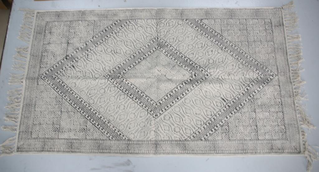 Rugs Hand Block Printed Cotton - MYYRA