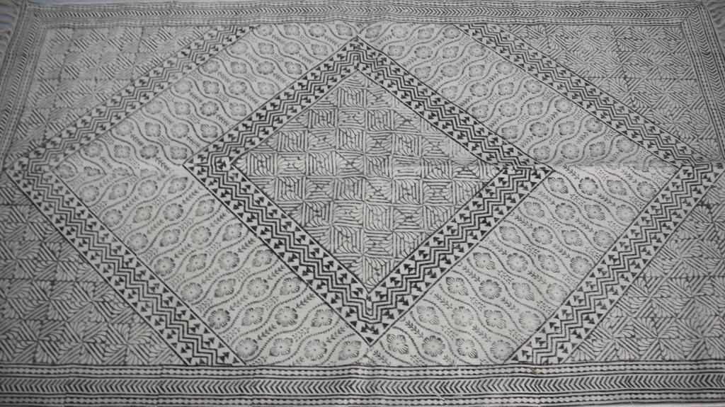 Rugs Hand Block Printed Cotton - MYYRA