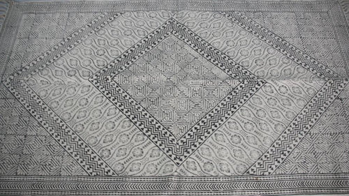 Rugs Hand Block Printed Cotton - MYYRA