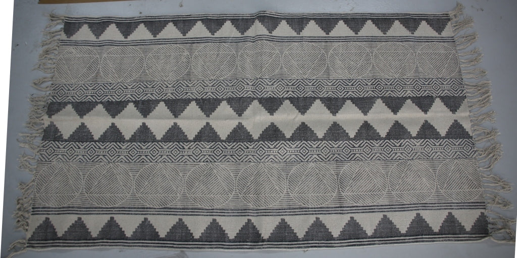 Rugs Hand Block Printed Cotton - MYYRA